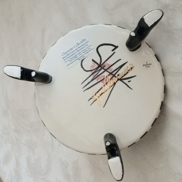 Set Whimsical Aunt Gertie Ceramic Sugar & Creamer SWAK Lynda Corneille New - Picture 6 of 15